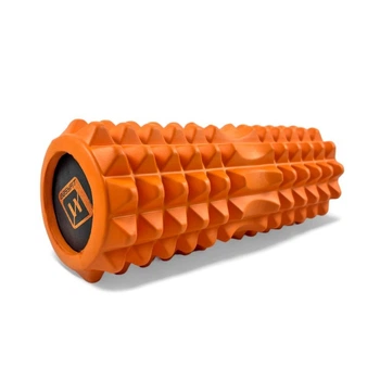 Массажный ролик EasyFit EF-2052-OR, EVA-пена, оранжевый, 33×13 см - для йоги, фитнеса, реабилитации