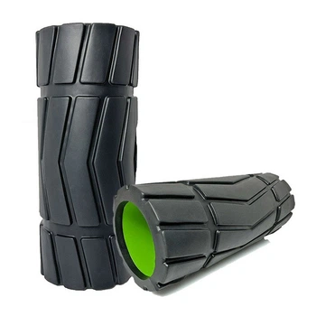 Масажний ролик EasyFit EF-3703-Bk, EVA-піна, чорний, 33×13 см - для йоги, фітнесу, реабілітації