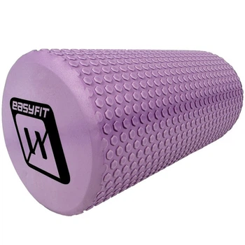 Ролик для массажа EasyFit EVA фиолетовый 30×14.5 см для массажа спины йоги и реабилитации (EF-2024-V)