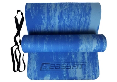 Коврик для йоги и фитнеса EasyFit EF-1911-Bl, антискользящий, Синий, 183×61×0.8 см, s-EVA