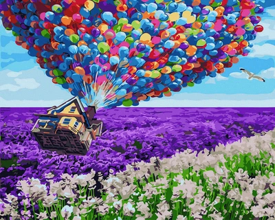 Картина по номерам Полет над лавандой 40х50 см Rainbow Art GX41318