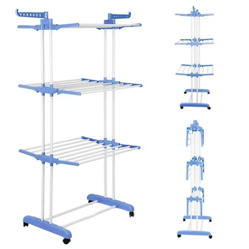 Вертикальная сушилка для одежды многоярусная Garment Rack