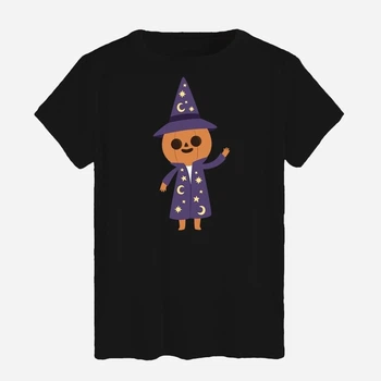 Футболка хлопковая длинная мужская Likey Хэллоуин Magic pumpkin M150-2340 XS Черная (2000000760780)