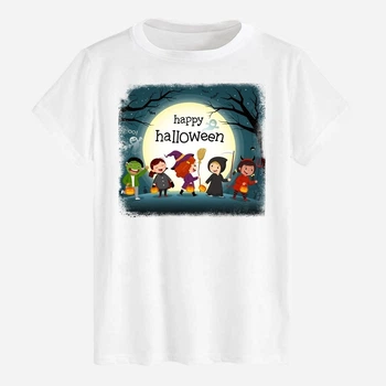 Футболка бавовняна довга чоловіча Likey Halloween M150-2316 L Біла (2000000806204)
