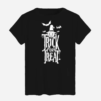 Футболка хлопковая длинная мужская Likey Trick or Treat Хэллоуин M150-2329 XXL Черная (2000000748863)