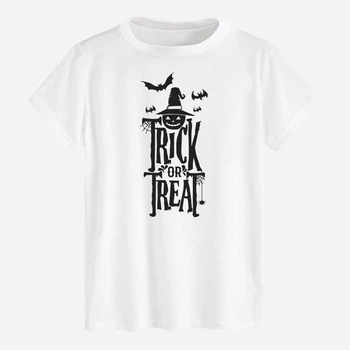 Футболка хлопковая длинная мужская Likey Trick or Treat Хэллоуин M150-2329 M Белая (2000000748467)