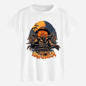Футболка бавовняна довга чоловіча Likey Halloween M150-2312 L Біла (2000000799001)