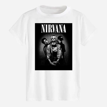 Футболка хлопковая длинная мужская Likey Nirvana M150-0416 XXL Белая (2000000177069)