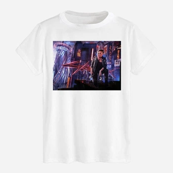 Футболка бавовняна довга чоловіча Likey Cyberpunk 2077 M150-2507 M Біла (2000001435847)