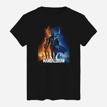 Футболка хлопковая длинная мужская Likey The Mandalorian M150-2558 S Черная (2000001441169)