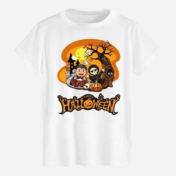 Футболка бавовняна довга чоловіча Likey Halloween M150-2309 M Біла (2000000814865)