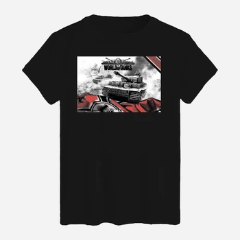 Футболка хлопковая длинная мужская Likey World Of Tanks M150-1637 M Черная (2000000639369)