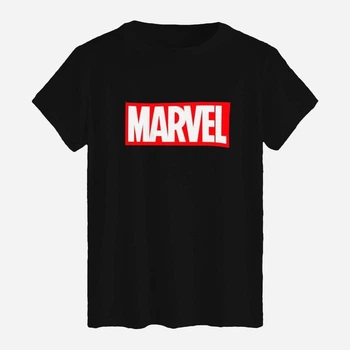 Футболка хлопковая длинная мужская Likey Marvel M150-0605 S Черная (2000000377445)