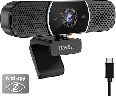 Вебкамера RayBit 3-in-1, 2К Full-HD, угол обзора 94°, автофокус, автоматическая коррекция, активное шумопоглощение.
