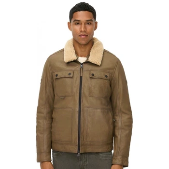 Городская куртка Leather Fieldjacket Camel Active 431150-6L35-16 56 Коричневый (4063366142735)