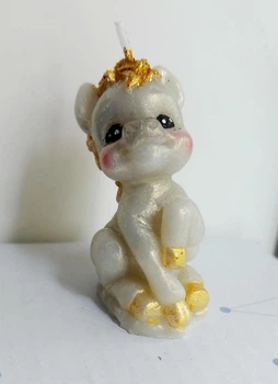 Свеча ручной работы Коник Тоша Символ года 2026 HandMade 5 см