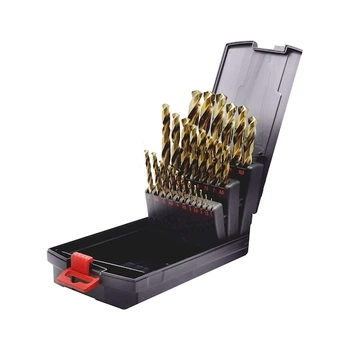 Набір свердел спіральних WURTH RED STRIPE HSCo DIN 338 (D1-13) крок 0.5, 25 шт (0617400004)