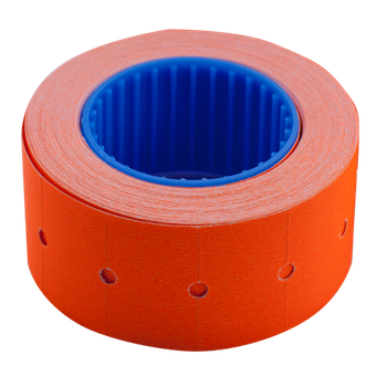 Цінник Buromax 22*12мм прямокутний 6 м 500 шт Помаранчевий (BM.282101-11)