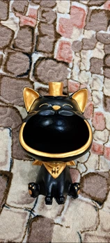Статуэтка Кот Черный 21,5 см