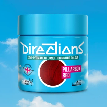 Pillarbox Red тимчасова червона фарба для волосся від Directions Велика Британія