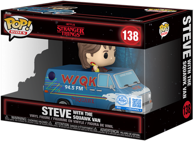 Figurka Funko Pop! Television Stranger Things Rides Deluxe Steve z Vanem Squawk 88958 (0889698889582)