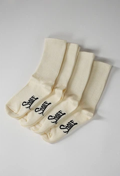 Женские Носки С Та Ф Молочного Цвета Комплект Четыре Пары Staff Milk Socks Универсальный (368324)