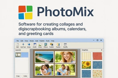 FCoder програма PhotoMix для колажів та календарів, безтермінова ліцензія, 1 ПК