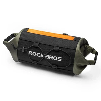 Вело сумка на руль велосипеда светоотражающая ROCKBROS W229G Черная (RB-W229G-6560)