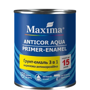 Грунт эмаль 3 в 1 Anticor Aqua Maxima белый 0.9 кг