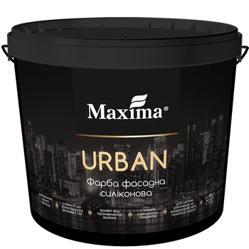 Фарба фасадна силіконова «Urban» Maxima база TR 1.2 кг