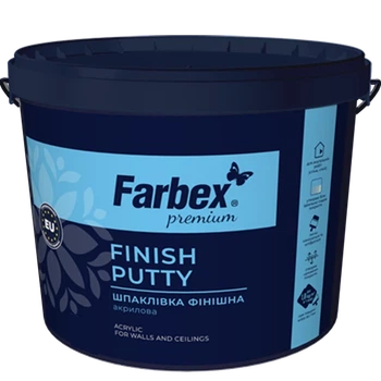 Шпаклевка финишная акриловая Farbex белый 8 кг