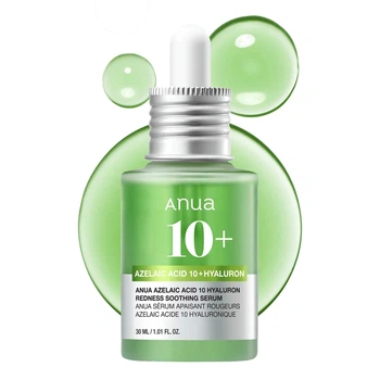 Успокаивающая сыворотка с азелаиновой и гиалуроновой кислотами Anua Azelaic Acid 10 Hyaluron Redness Soothing Serum, 30 мл