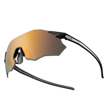 Очки спортивные ROCKBROS SP359 | TR90 | UV400 | Защитные | Черный с зеркальной оранжевой линзой (RB-SP359-7210)
