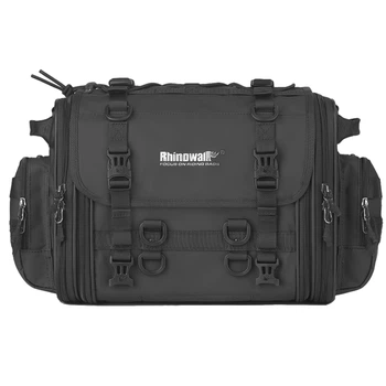 Мотоциклетка сумка Rhinowalk MTR4080BK 60-80л розширюваний кофр на багажник MOLLE Чорний (RWK-MT4080-7416)