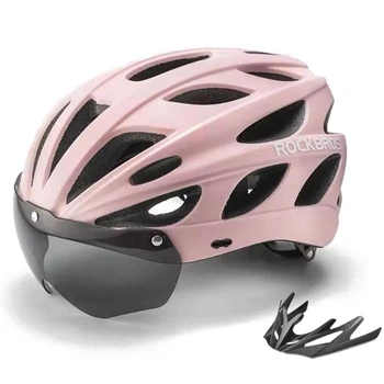 Вело шлем с магнитным узором ROCKBROS TT16 (57-62 см) In-Mold Розовый (RB-TT-16-6005)