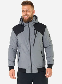 Куртка демисезонная с капюшоном мужская Riccardo BK-01 XL Серая (ROZ6400177370)