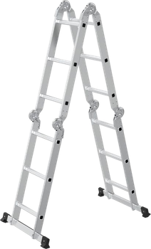 Drabina aluminiowa wielofunkcyjna ModernHome by Multistore 4 x 3 przegubowa składana WK4210-3D (5905817009237)
