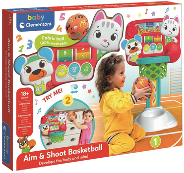 Іграшковий набір Баскетбольний Clementoni Baby Aim and Shoot Basketball (8005125175895)