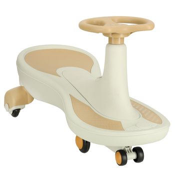 Jeździk grawitacyjny Swing Fix S4 LED Świecące koła + Muzyka 76 cm Beżowy Max 100 kg (5903039744028)