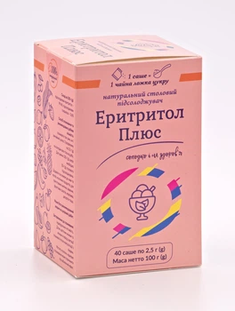 Еритритол Плюс порошок 2,5 г у саше №40