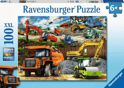 Пазл Ravensburger Будівельна техніка 100 елементів 12973 (4005556129737)