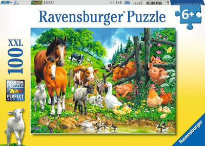 Пазл Ravensburger Сільські тварини 100 елементів 10689 (4005556106899)