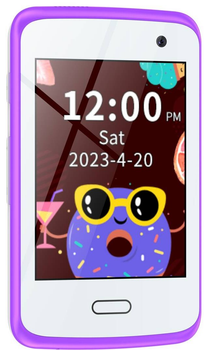 Telefon dla dzieci Bemi Tok Fioletowy (BPHTOK01VT) (6972689173907)