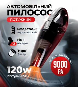 Автомобільний пилосос USB бездротовий Ручний міні пилосос авто пилосос для машини акумуляторний