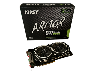 Видеокарта GTX 1080 8GB MSI Armor (GeForce GTX 1080 ERMOR 8G OC) Б/B - Б/У