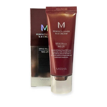 BB крем Missha Perfect Cover BB Cream SPF42 PA++ No21 Светлый беж 20 мл