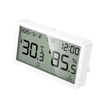 Гігрометр Hoco HX42 indoor electronic alarm clock thermometer and hygrometer Білий