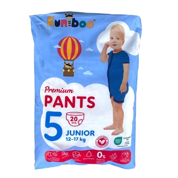 Підгузки-трусики Kuniboo premium pants junior 5 розмір 12-17 кг 20 шт