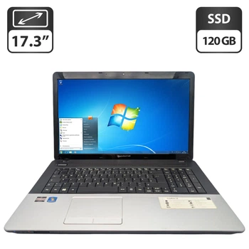 Ноутбук Packard Bell EasyNote LE / 17.3" (1600x900) TN / AMD E1-1200 (2 ядра по 1.4 GHz) / 6 GB DDR3 / 120 GB SSD / AMD Radeon HD 7310 Graphics / WebCam / DVD-ROM б/у