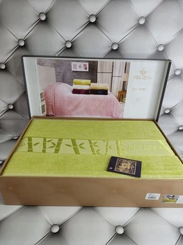 Простынь бамбуковая Belizza Gold yesil 200х220см